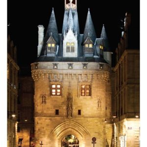 Carte postale – Bordeaux La Porte Cailhau de nuit