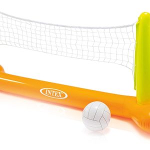Jeu de piscine Intex – jeu de boules d’eau gonflable – filet de volley-ball, 239 x 64 x 91 cm