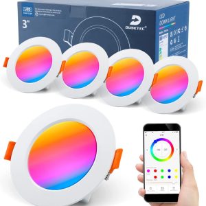 Dusktec Spot LED encastrable, variable, 230 V