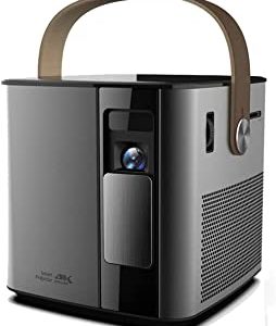 KFJZGZZ Projecteur Full HD 1080P 4K Projecteur 3D Smart Home Cinéma Extérieur Portable LED Batterie Intégrée Projecteur