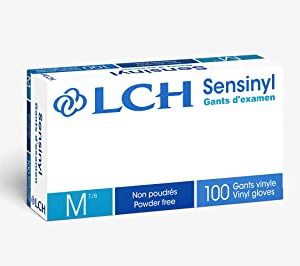 LCH Gants Ambidextres Sensinyl Free – Sans latex et non poudrés