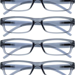Lot de 4 lunettes de lecture légères pour homme et femme