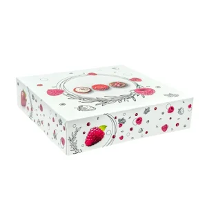 Boite pâtissière Morgan carton colorée 18 x 5 cm 50