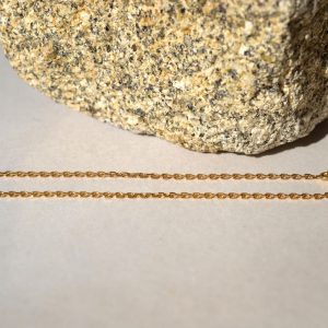 Bracelet Or maille forçat 18cm