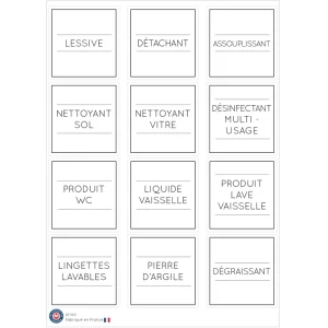 12 stickers produits d’entretien 2