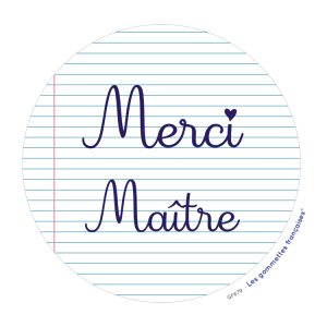 Stickers Merci maître