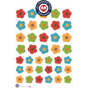 38 gommettes Fleurs d’automne