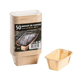 Moule cuisson papier 167 ml par 50