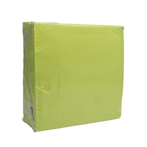 Serviette gaufrée vert anis 38 x 38 cm par 40