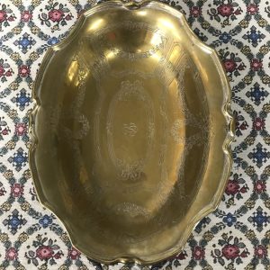 Ancienne corbeille ou coupe à fruit métal argenté