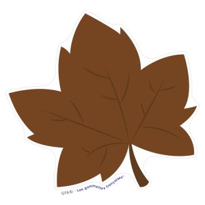 Stickers Feuille marron d’Automne