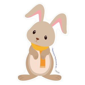 Stickers Lapin d’Automne