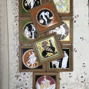 Lot 9 cadres style Grecque