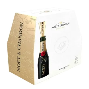 Moët & Chandon Pack de 6 Mini Moët (6 quarts-de-bouteilles + 6 mini flûtes)