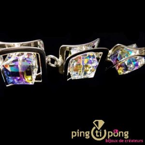 Collection X-Play : bracelet original Ostrowski Design en swarovski® et argent
