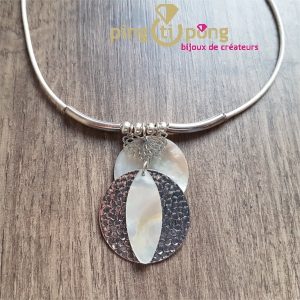 Collier en nacre blanche de La Petite Sardine